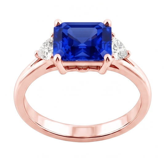 Echter Diamant Ring 2.50 Karat - 14K Roségold