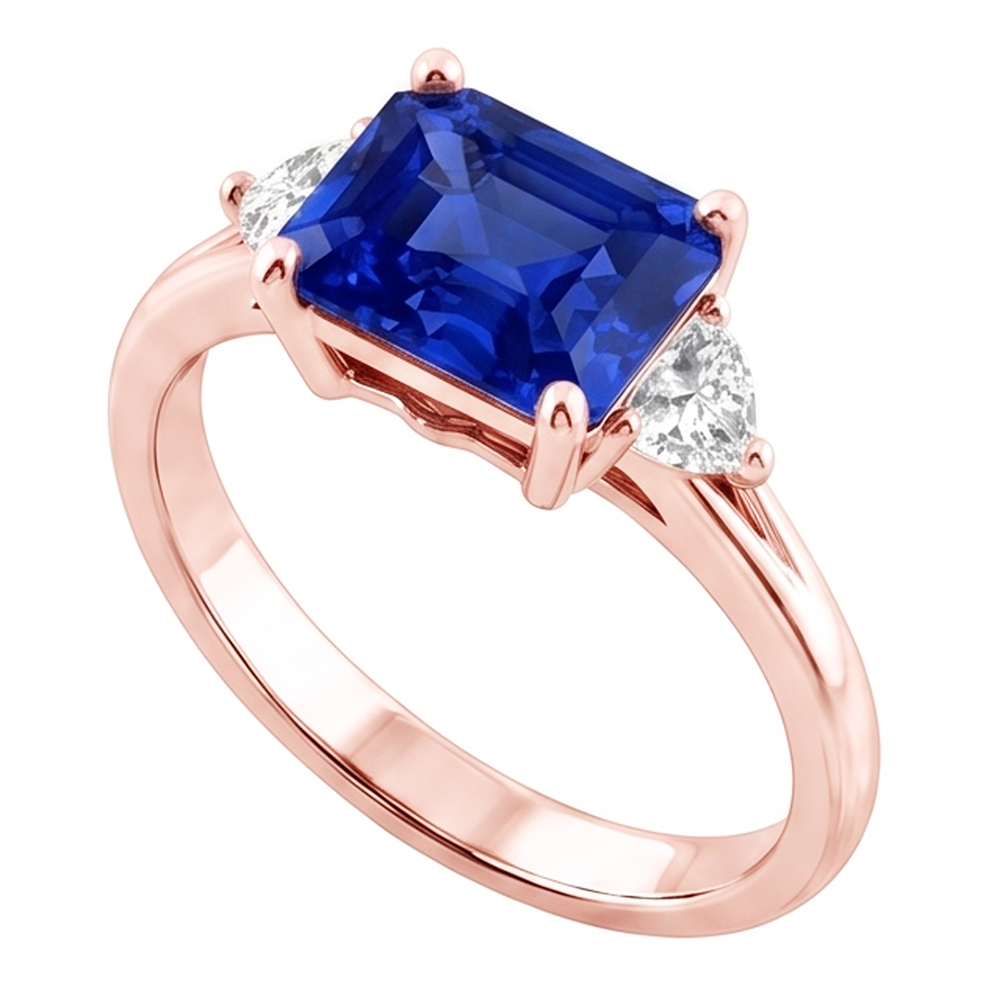 Echter Diamant Ring 2.50 Karat - 14K Roségold