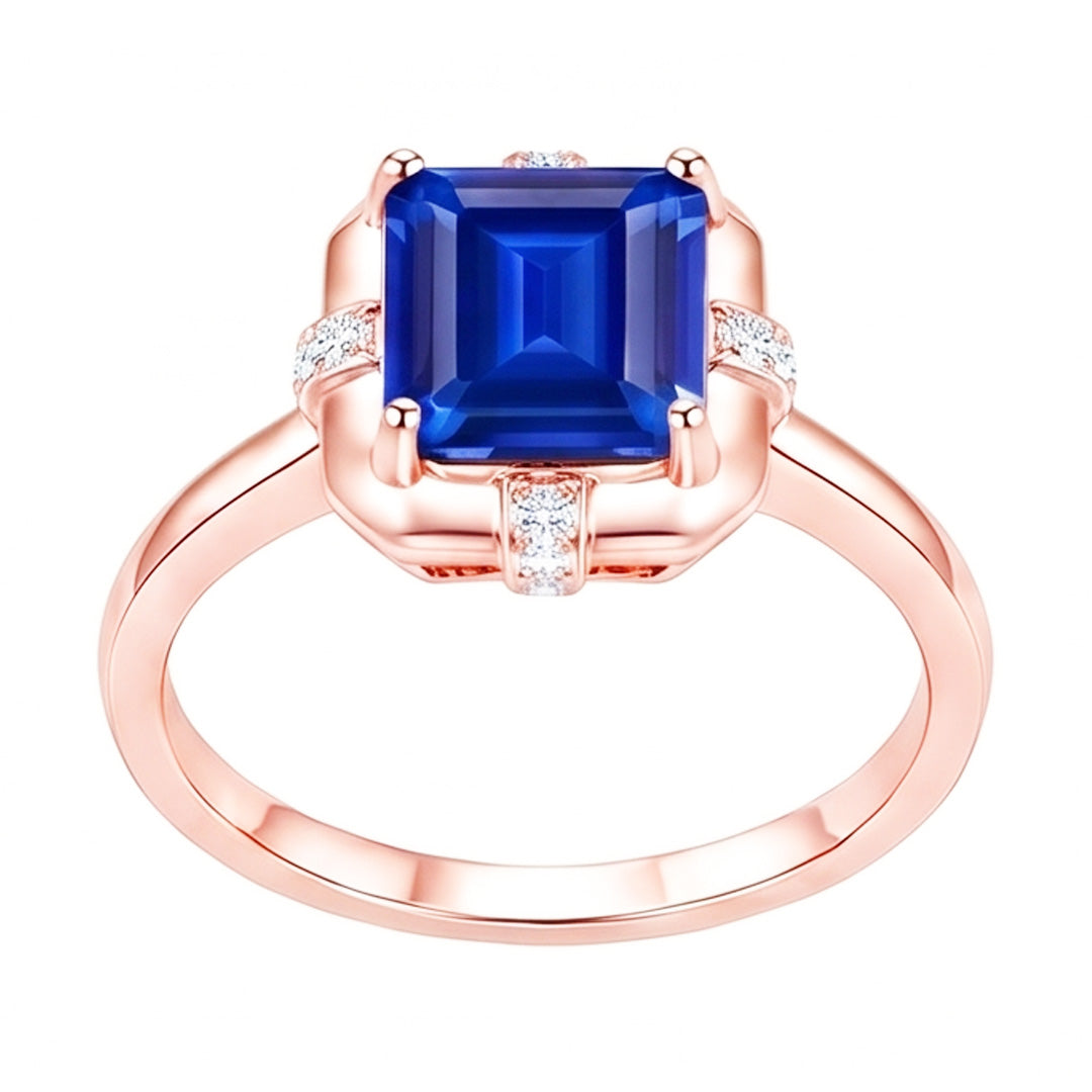 Echter Diamant Ring 2.50 Karat - 14K Roségold