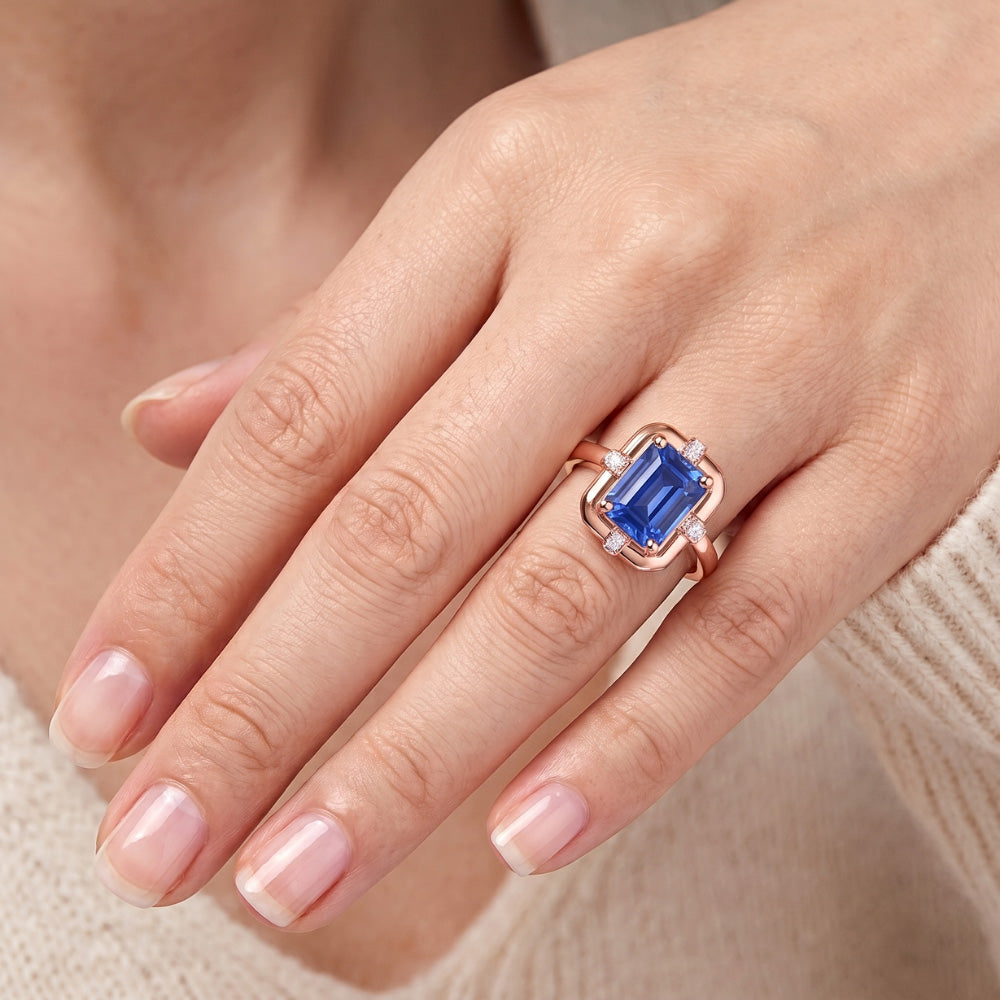 Echter Diamant Ring 2.50 Karat - 14K Roségold