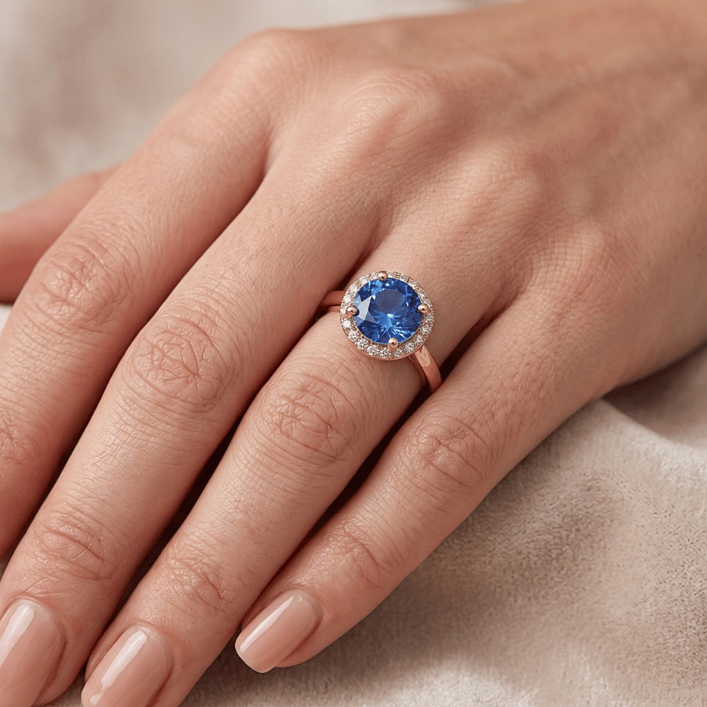 Echter Diamant Ring 2.50 Karat - 14K Roségold