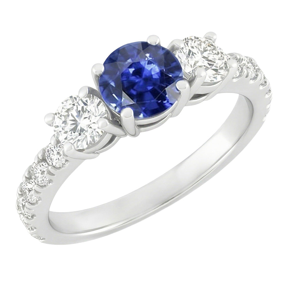 Echter Diamant Ring 2.50 Karat - 14K Weißgold