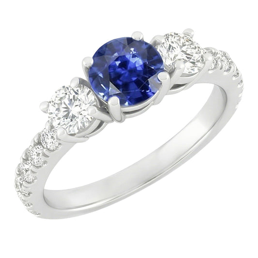Echter Diamant Ring 2.50 Karat - 14K Weißgold