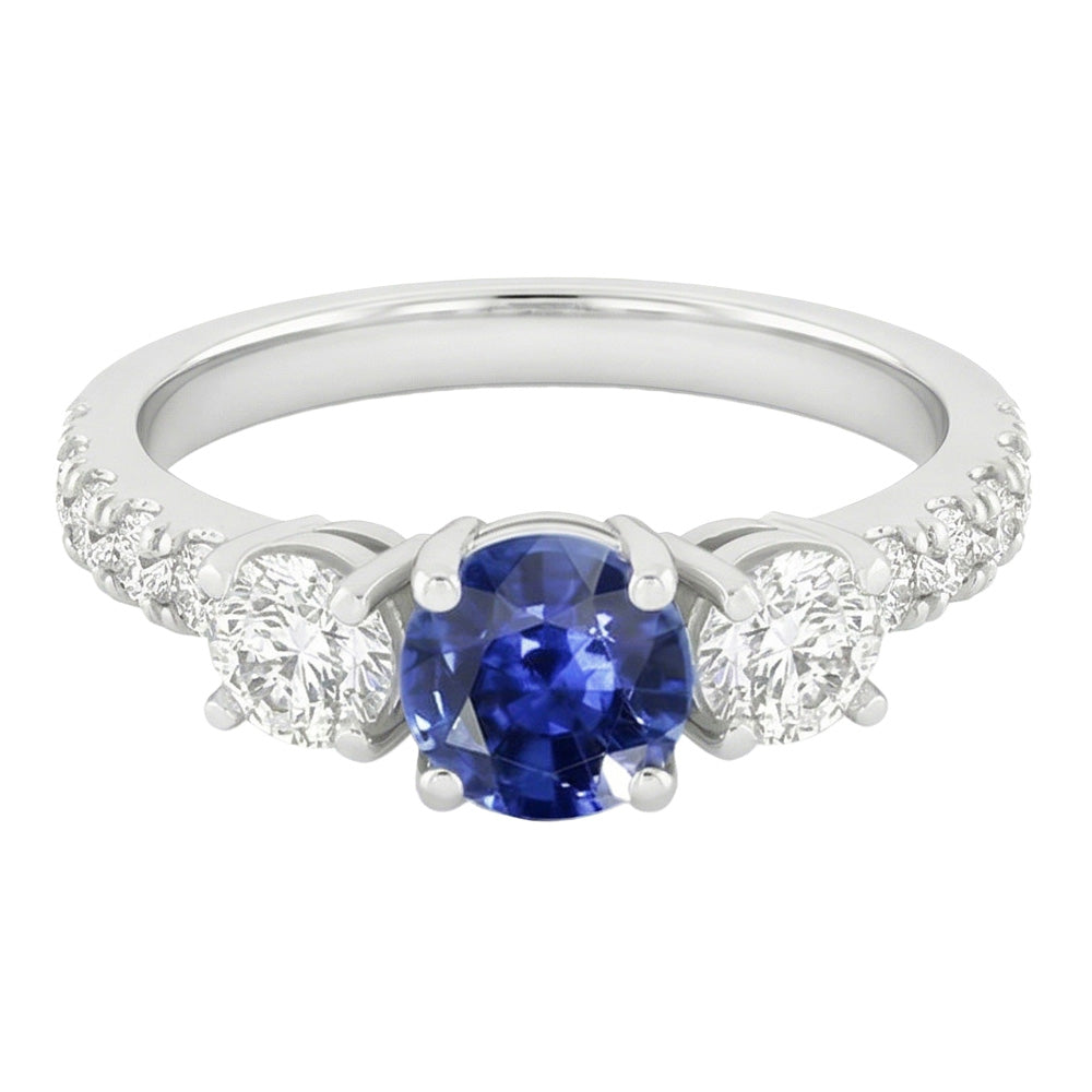 Echter Diamant Ring 2.50 Karat - 14K Weißgold