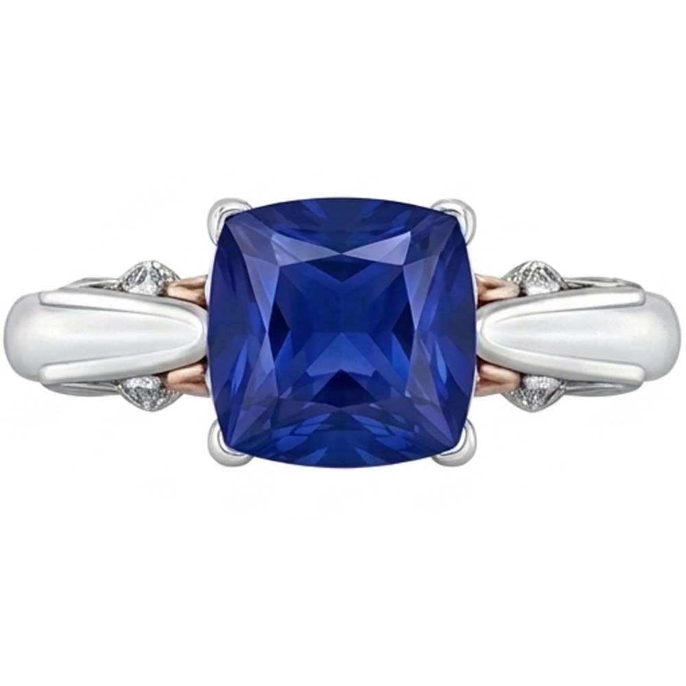 Echter Diamant Ring 2 Karat - 14K Bicolor Gold