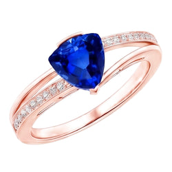 Echter Diamant Ring 2 Karat - 14K Roségold