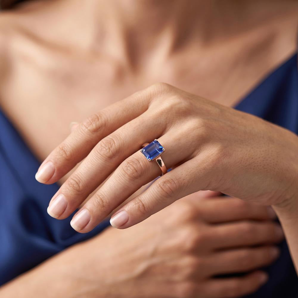 Echter Diamant Ring 2 Karat - 14K Roségold