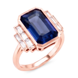 Echter Diamant Ring 3.50 Karat - 14K Roségold
