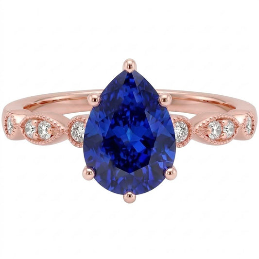 Echter Diamant Ring 3.50 Karat - 14K Roségold