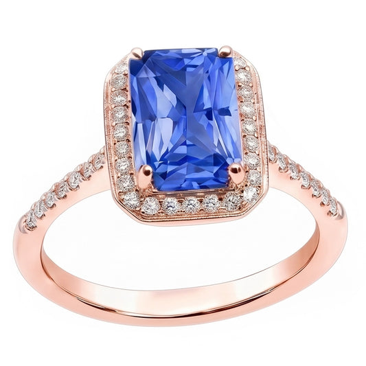Echter Diamant Ring 3.50 Karat - 14K Roségold