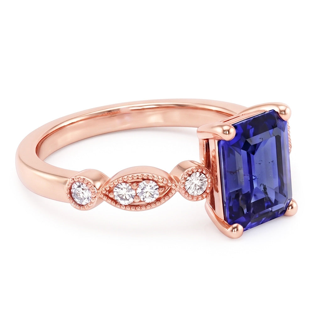 Echter Diamant Ring 3.50 Karat - 14K Roségold