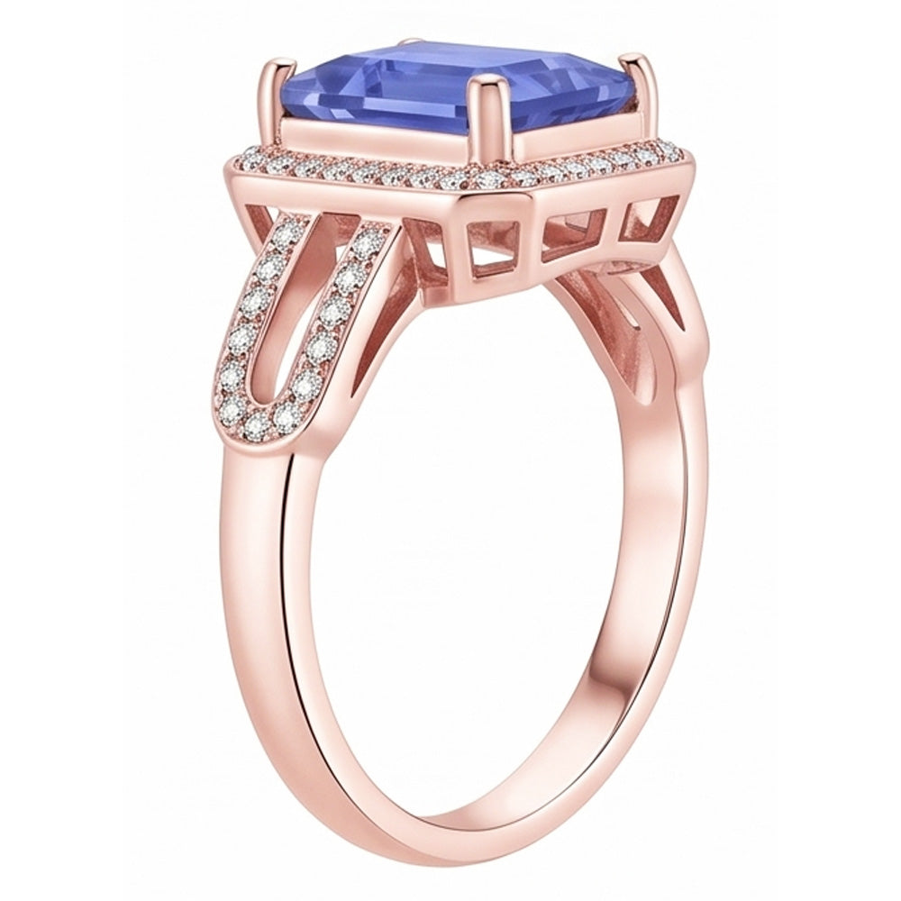 Echter Diamant Ring 3.50 Karat - 14K Roségold
