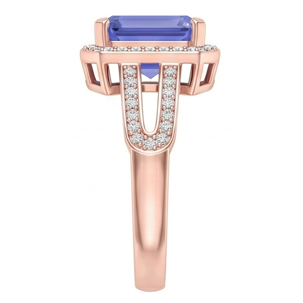 Echter Diamant Ring 3.50 Karat - 14K Roségold