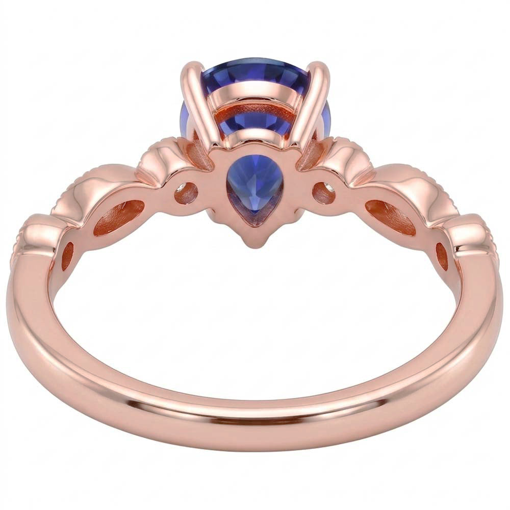 Echter Diamant Ring 3.50 Karat - 14K Roségold