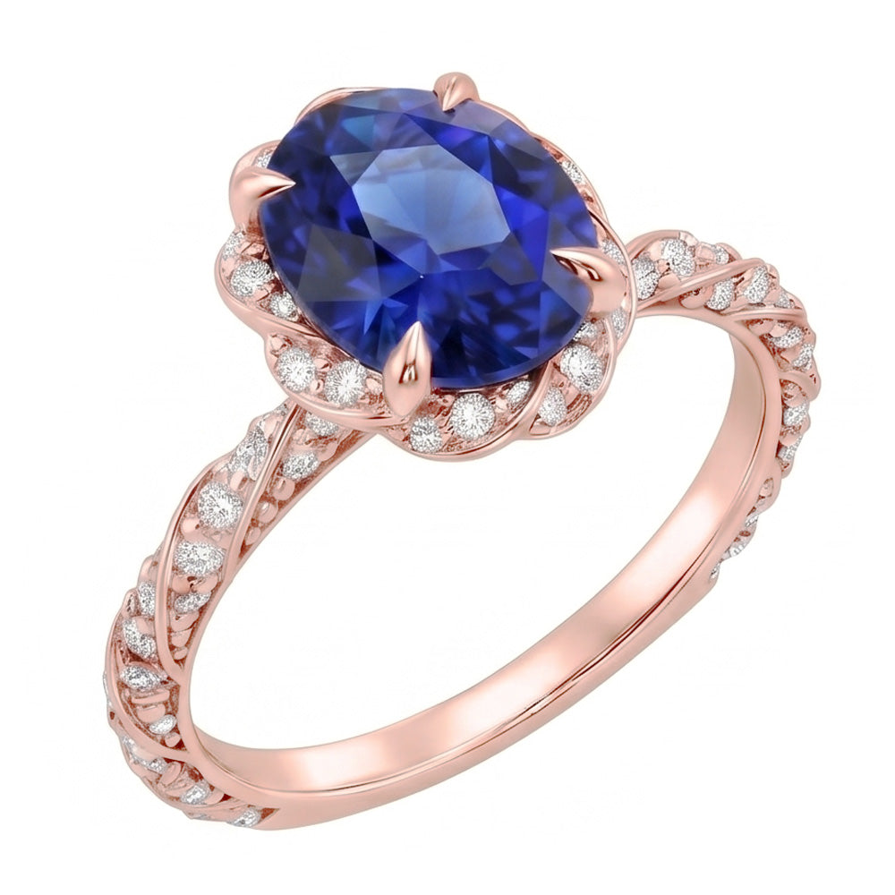 Echter Diamant Ring 3.50 Karat - Roségold