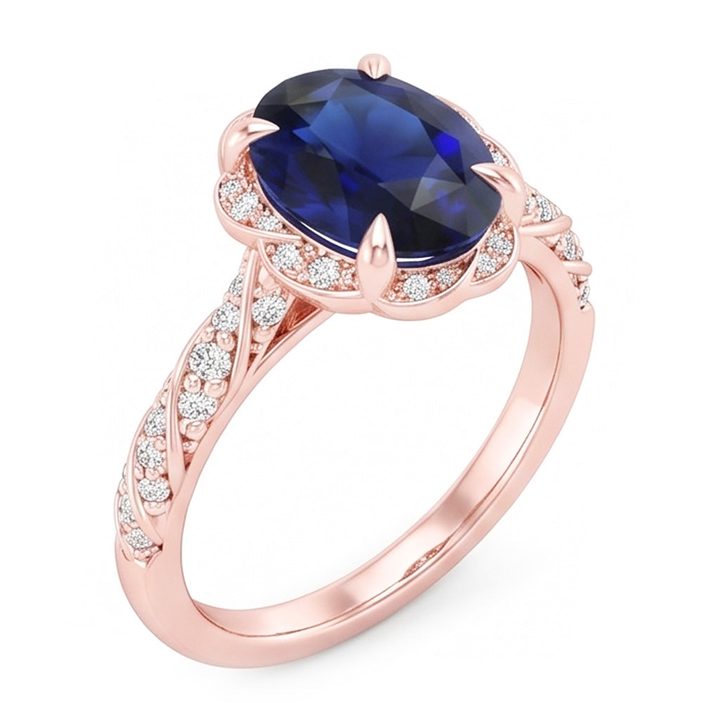 Echter Diamant Ring 3.50 Karat - Roségold