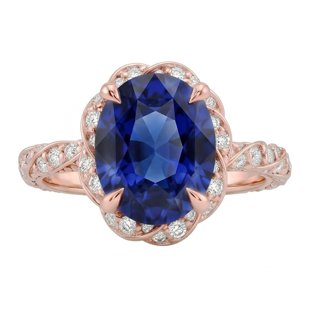 Echter Diamant Ring 3.50 Karat - Roségold