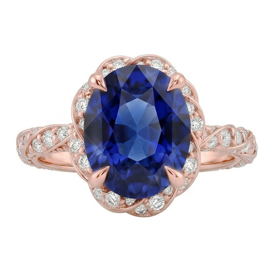 Echter Diamant Ring 3.50 Karat - Roségold