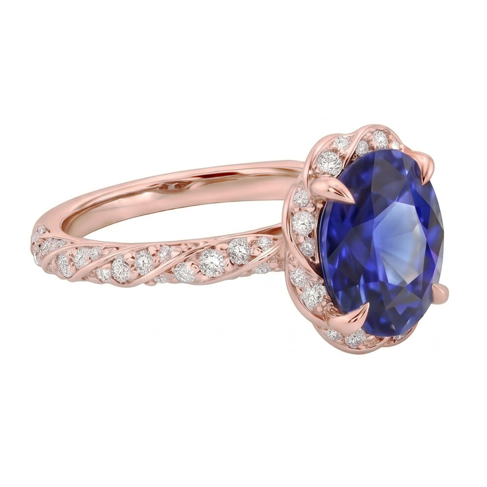 Echter Diamant Ring 3.50 Karat - Roségold