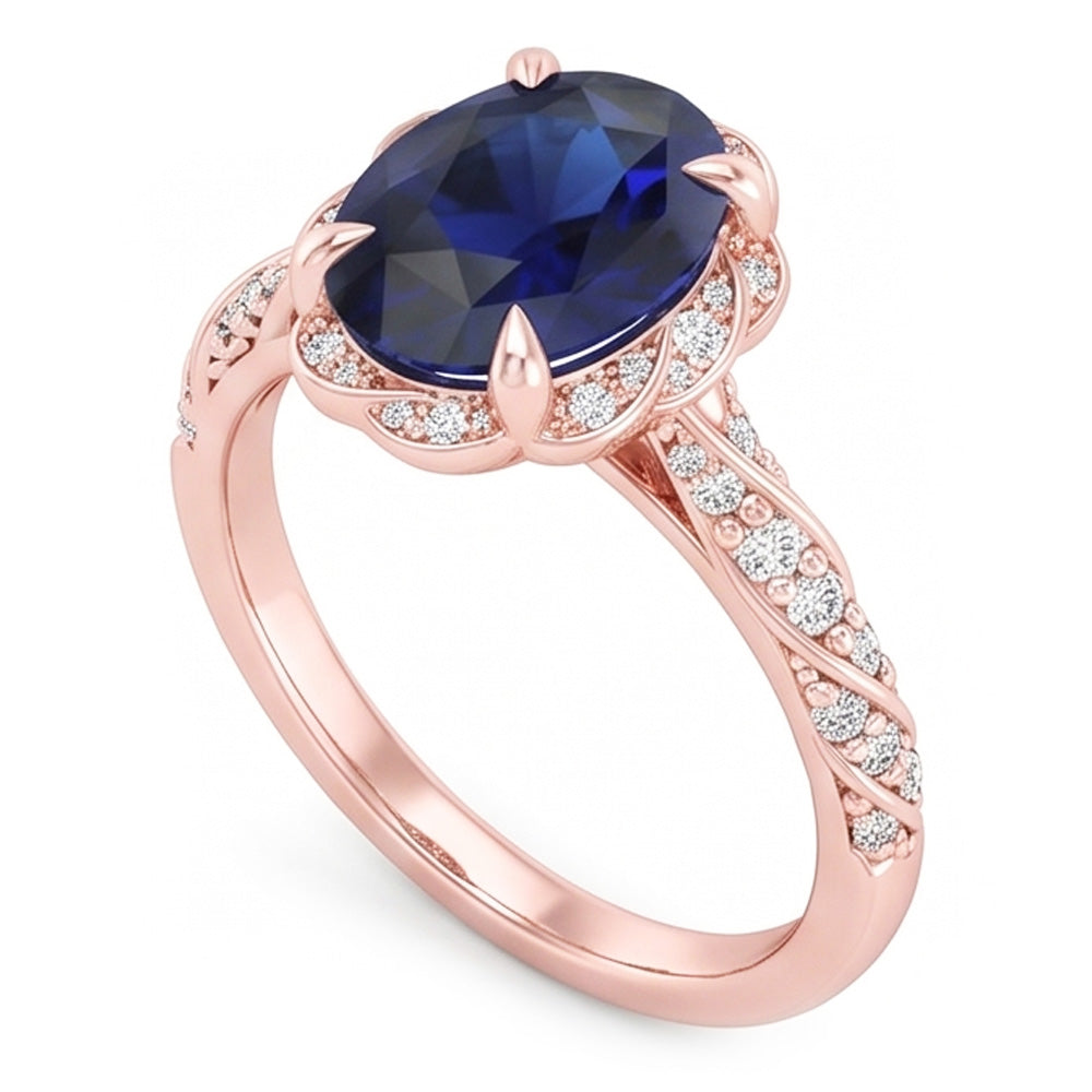 Echter Diamant Ring 3.50 Karat - Roségold
