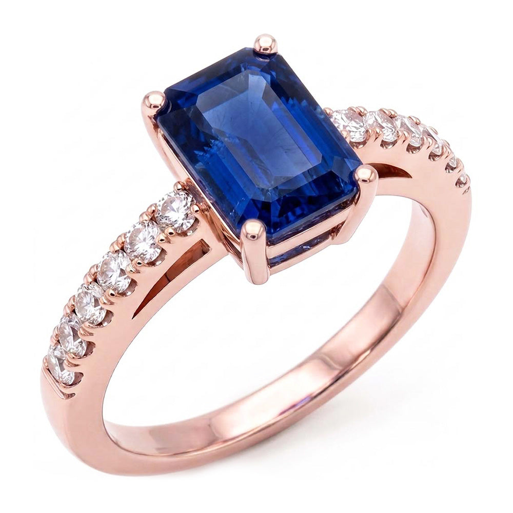 Echter Diamant Ring 3 Karat - 14K Roségold