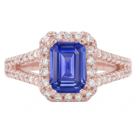 Echter Diamant Ring 3 Karat - 14K Roségold
