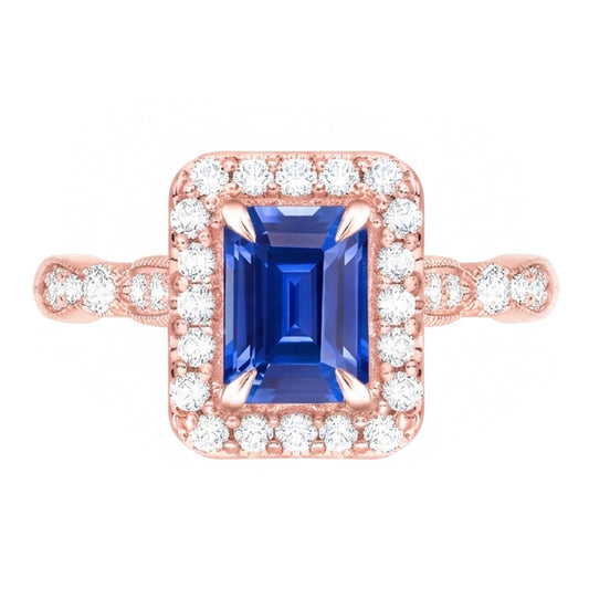 Echter Diamant Ring 3 Karat - 14K Roségold