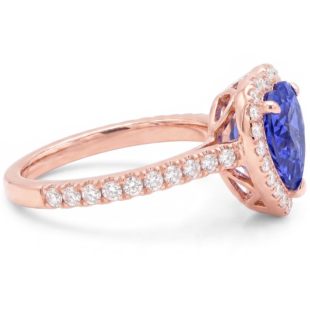 Echter Diamant Ring 3 Karat - 14K Roségold