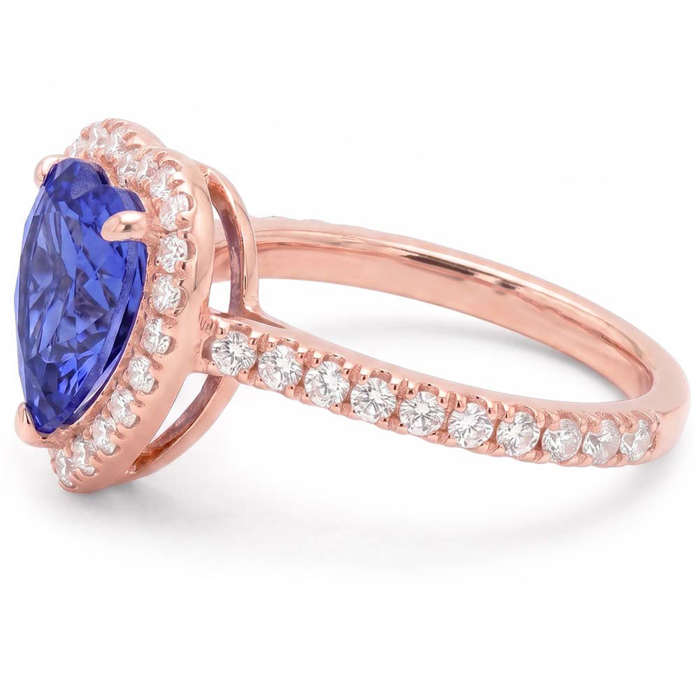 Echter Diamant Ring 3 Karat - 14K Roségold