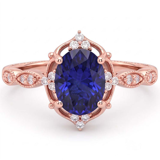 Echter Diamant Ring 3 Karat - Roségold
