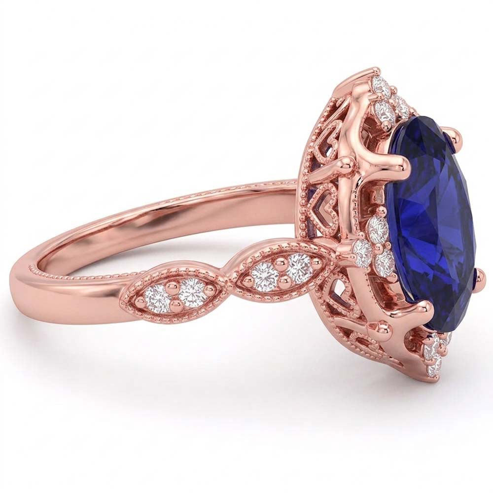 Echter Diamant Ring 3 Karat - Roségold