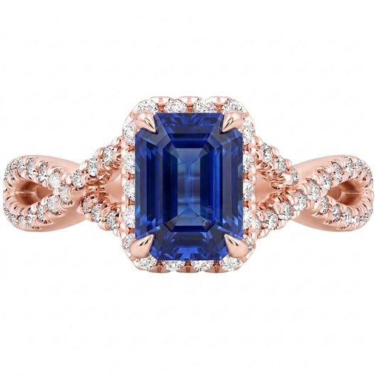 Echter Diamant Ring 4.50 Karat - 14K Roségold