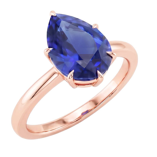 Echter Diamant Ring 4 Karat - 14K Roségold