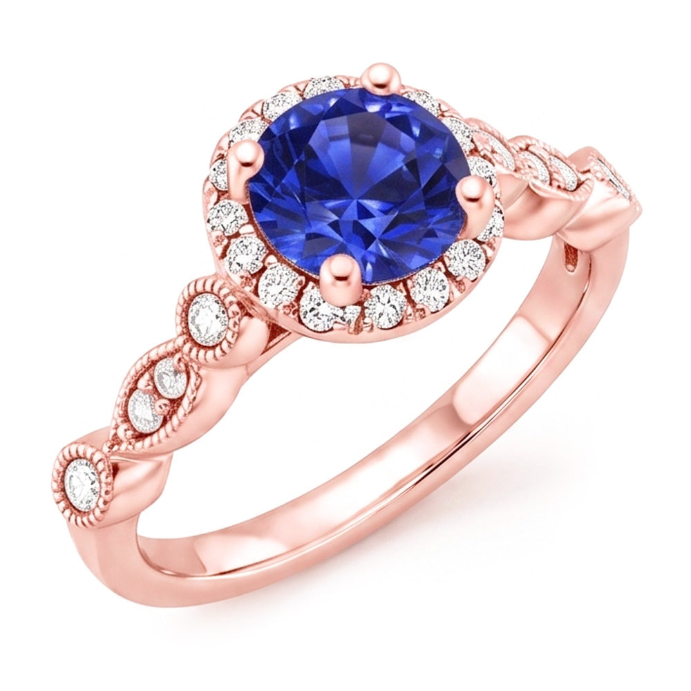Echter Diamant Ring 4 Karat - 14K Roségold