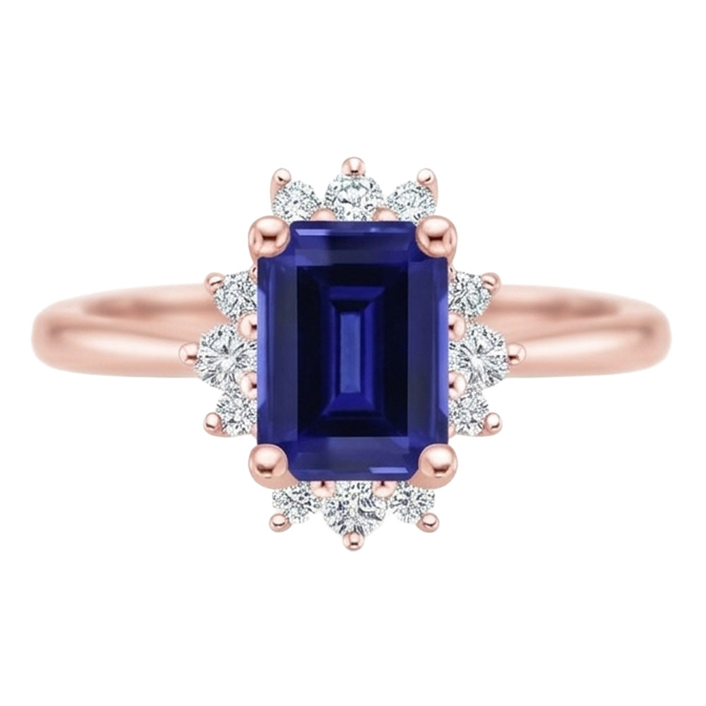 Echter Diamant Ring 4 Karat - 14K Roségold