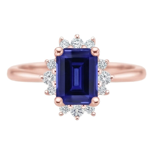 Echter Diamant Ring 4 Karat - 14K Roségold