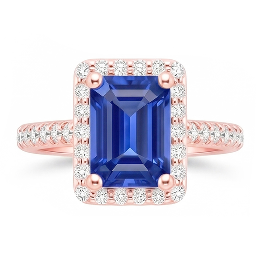 Echter Diamant Ring 5.25 Karat - 14K Roségold