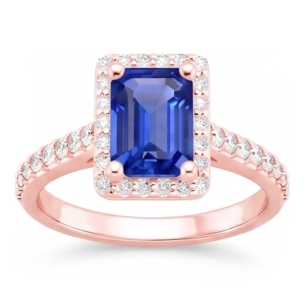 Echter Diamant Ring 5.25 Karat - 14K Roségold