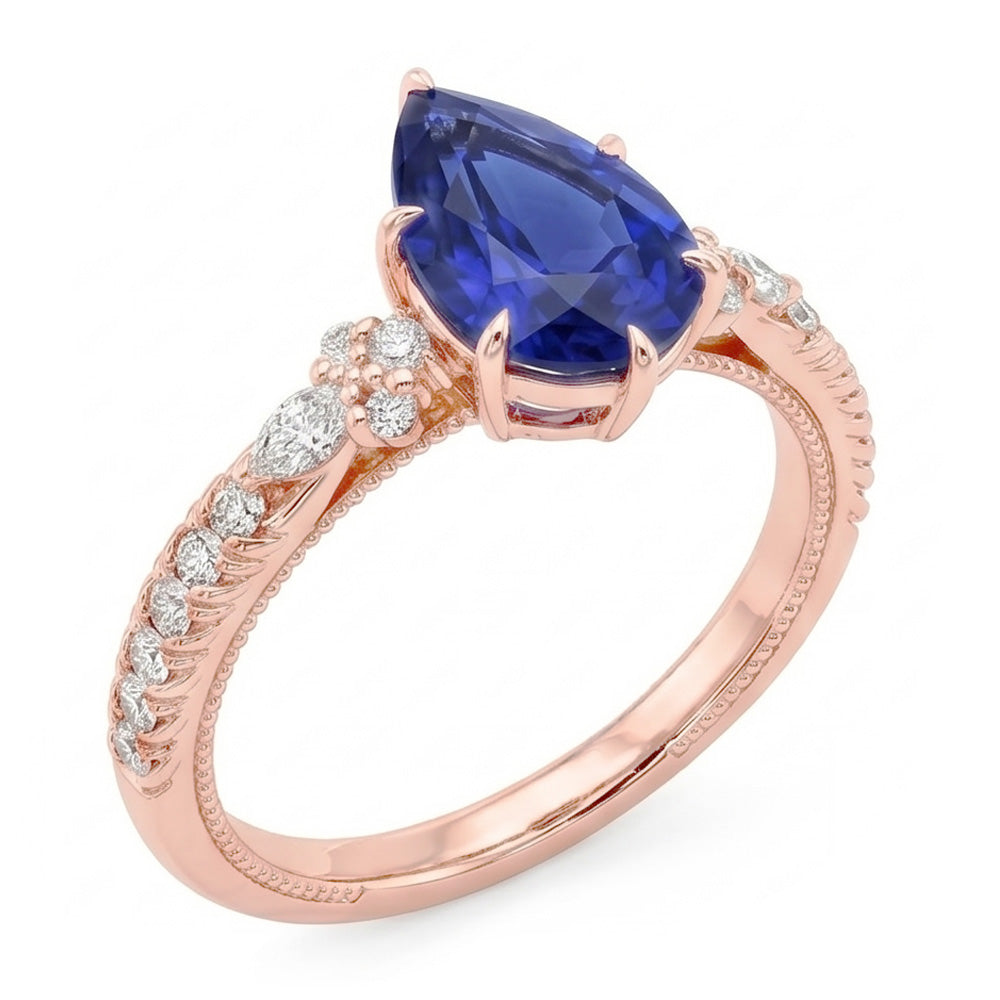 Echter Diamant Ring 5 Karat - 14K Roségold
