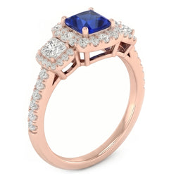Echter Diamant Ring 5 Karat - 14K Roségold