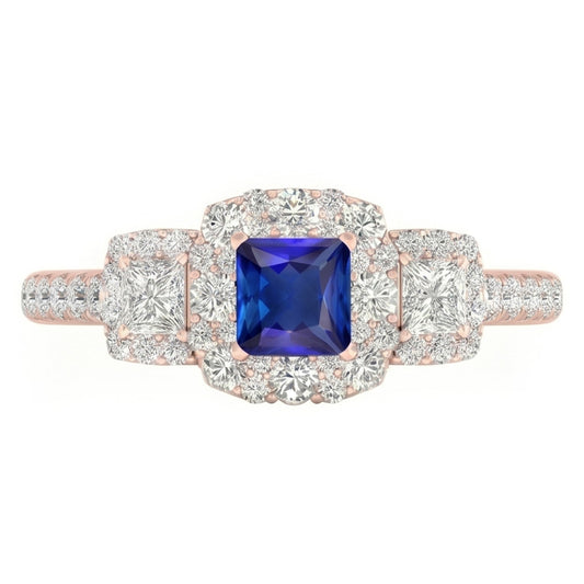 Echter Diamant Ring 5 Karat - 14K Roségold