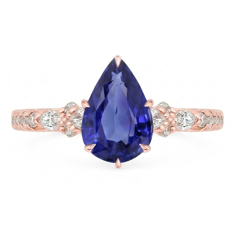 Echter Diamant Ring 5 Karat - 14K Roségold