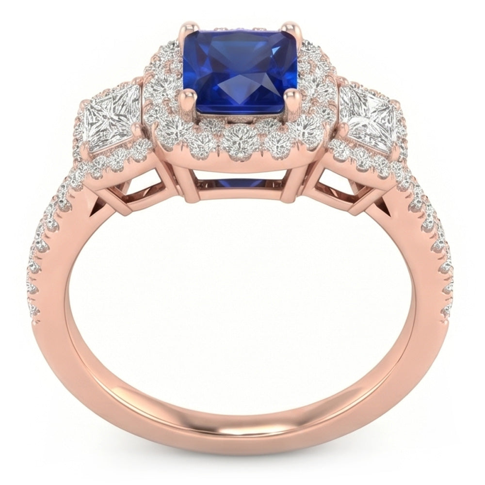 Echter Diamant Ring 5 Karat - 14K Roségold