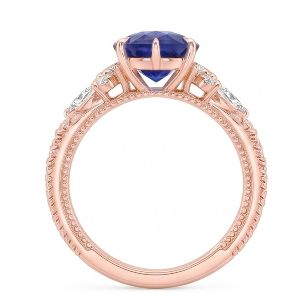 Echter Diamant Ring 5 Karat - 14K Roségold