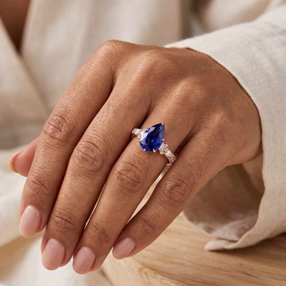 Echter Diamant Ring 5 Karat - 14K Roségold
