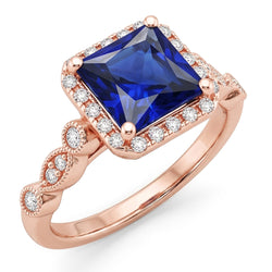 Echter Diamant Ring 6 Karat - 14K Roségold