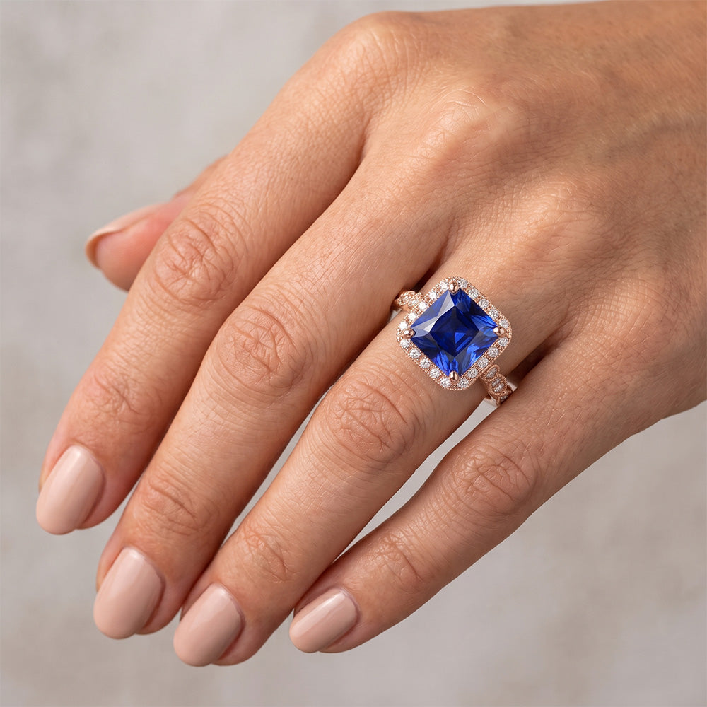 Echter Diamant Ring 6 Karat - 14K Roségold