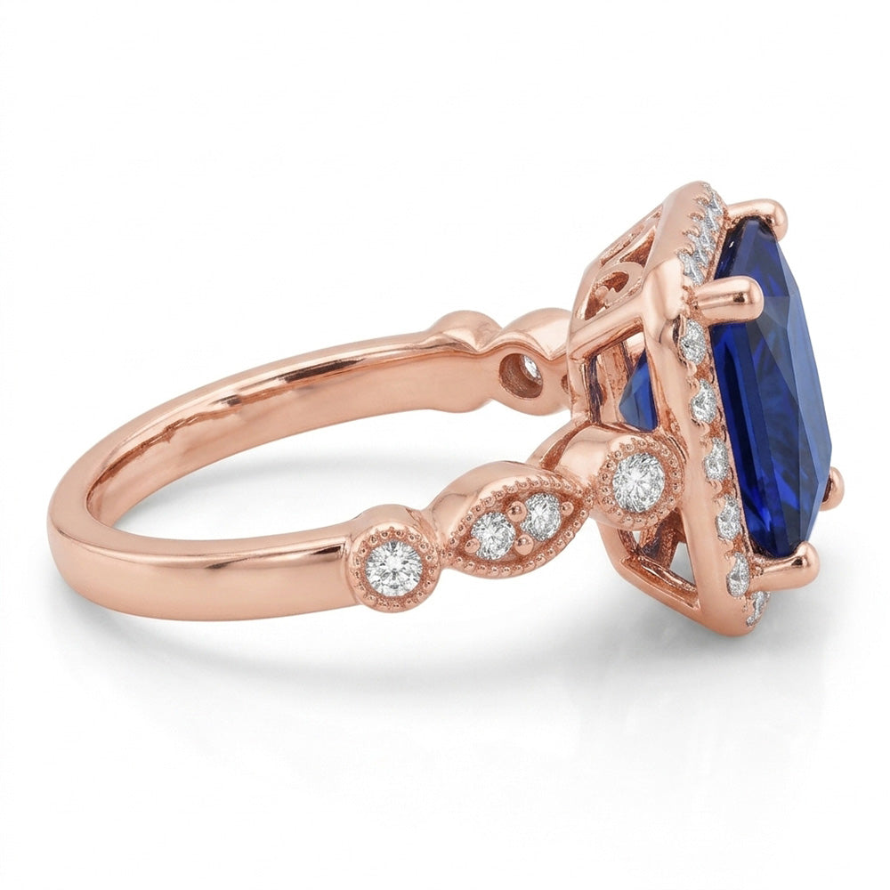 Echter Diamant Ring 6 Karat - 14K Roségold