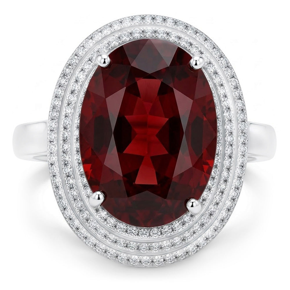 Echter Garnet Ring 12.50 Karat