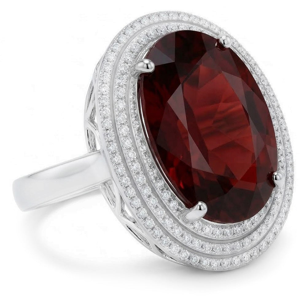Echter Garnet Ring 12.50 Karat